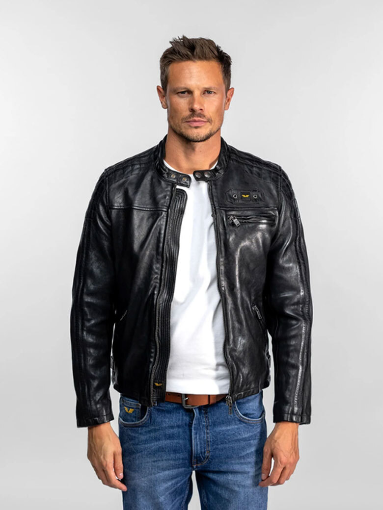 Vêtement en cuir Blousons cuir noir