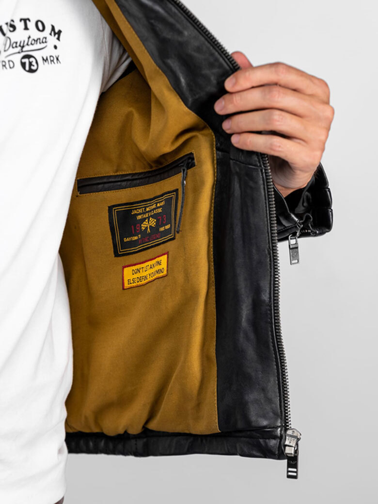 Vêtement en cuir Blousons cuir noir
