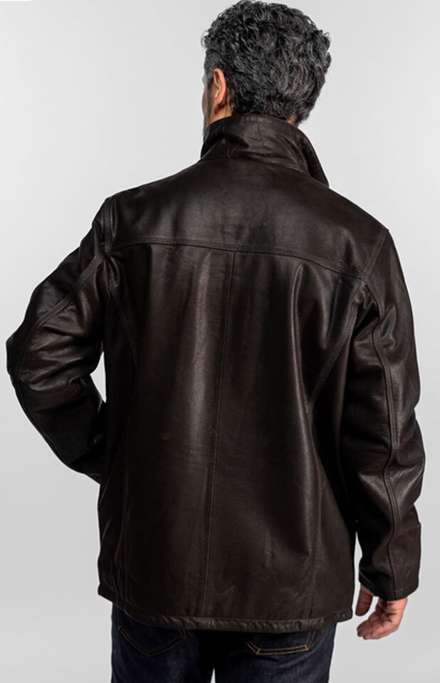 Vêtement en cuir Vestes & Trois Quart cuir marron