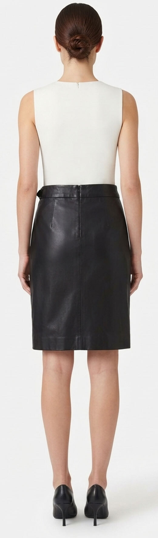 Vêtement en cuir Pantalons, Robes, Jupes noir