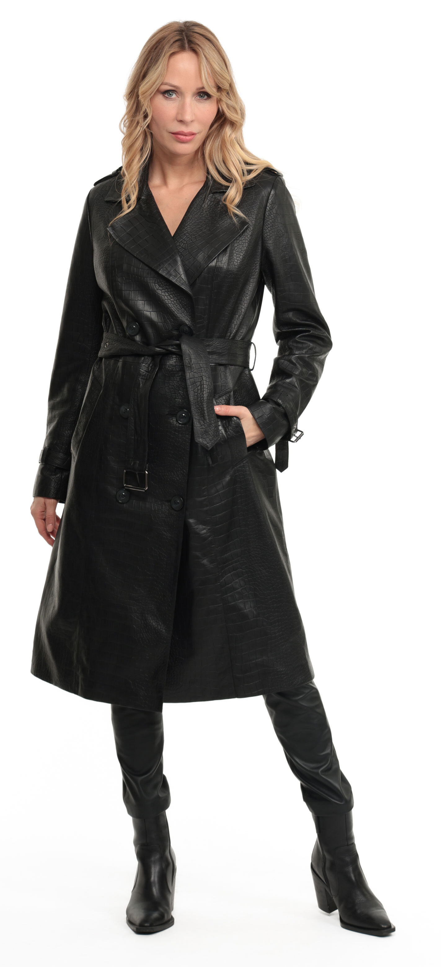Vêtement en cuir Manteaux cuir noir