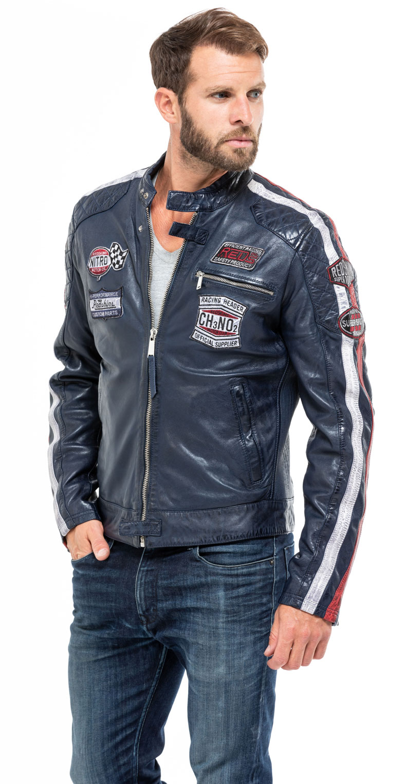Leather Zipped Jackets Redskins Men Leather Zipped Jacket REDSKINS 48 Men Clothing Redskins Men Coats & Jackets Redskins Men Leathers Redskins Men Leather Zipped Jackets Redskins Men M black 