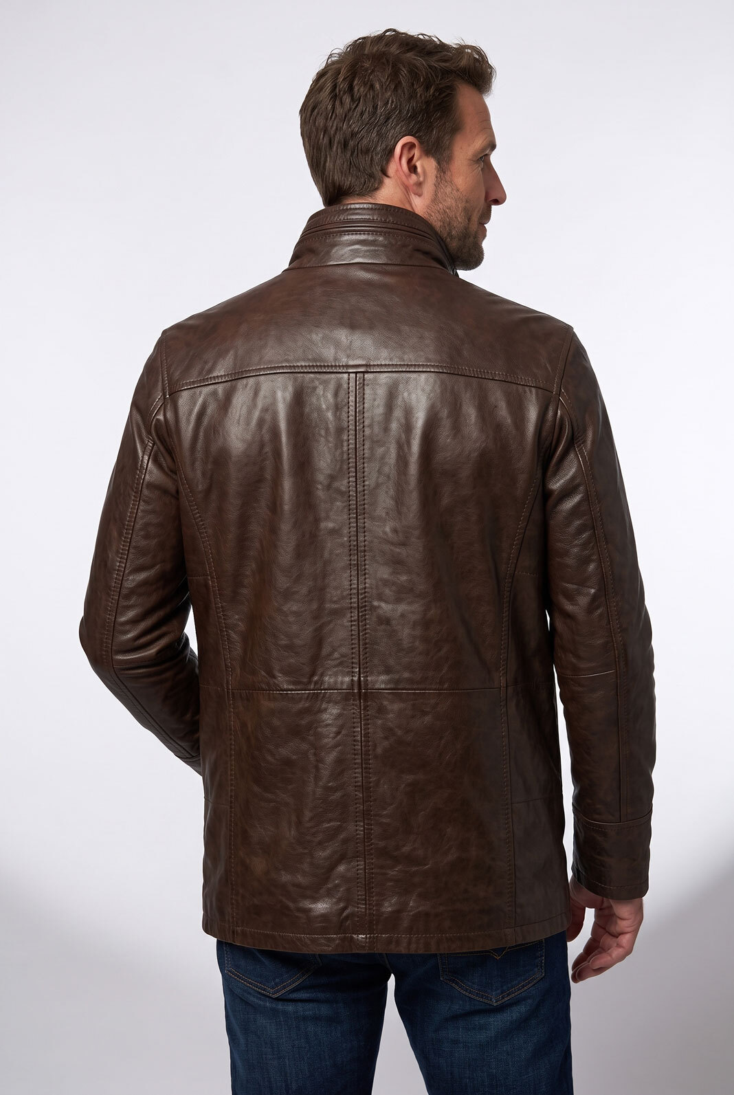 Vêtement en cuir Vestes & Trois Quart cuir cognac