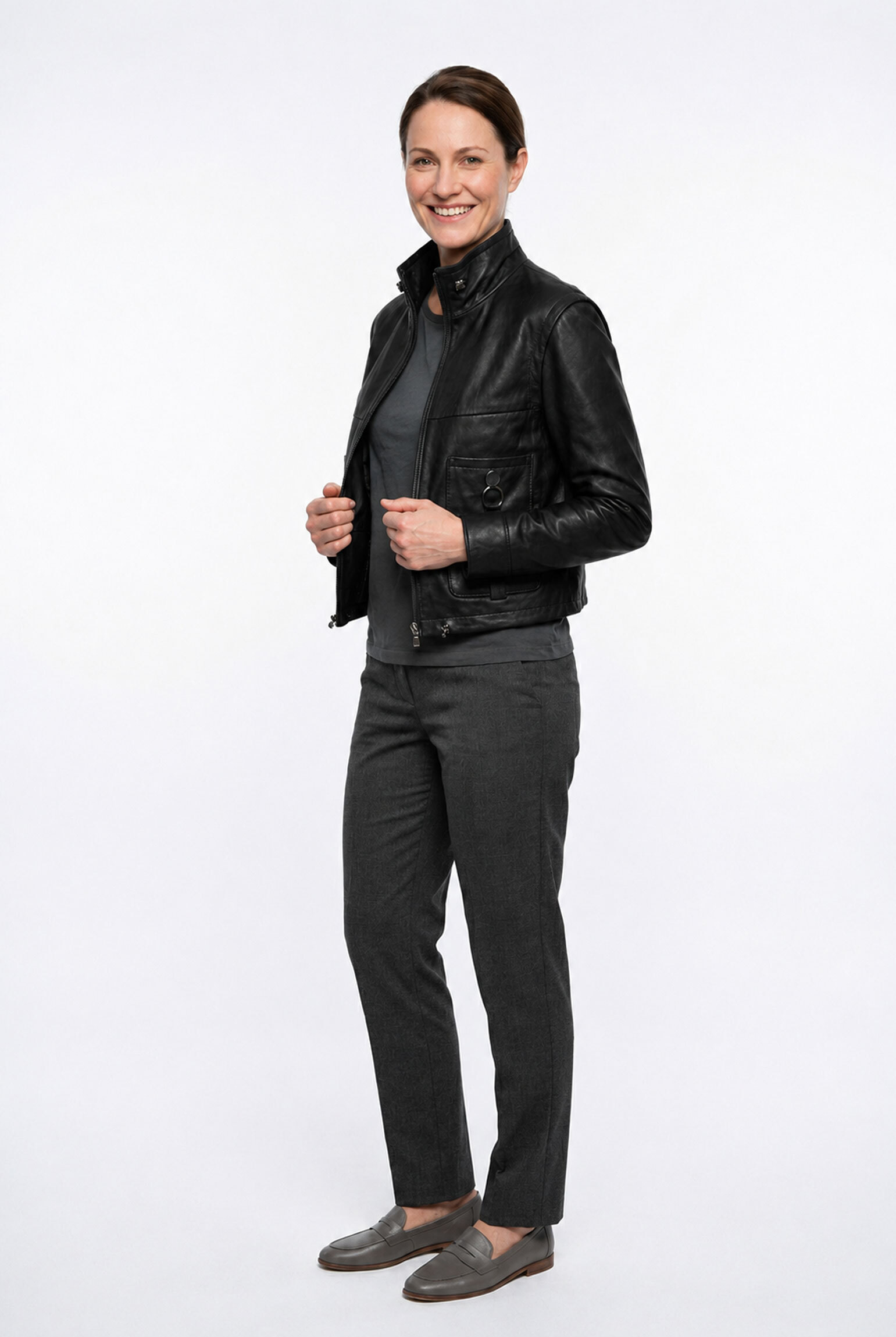 Vêtement en cuir Blousons cuir noir