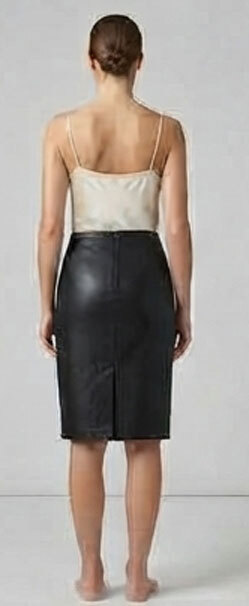 Vêtement en cuir Pantalons, Robes, Jupes noir