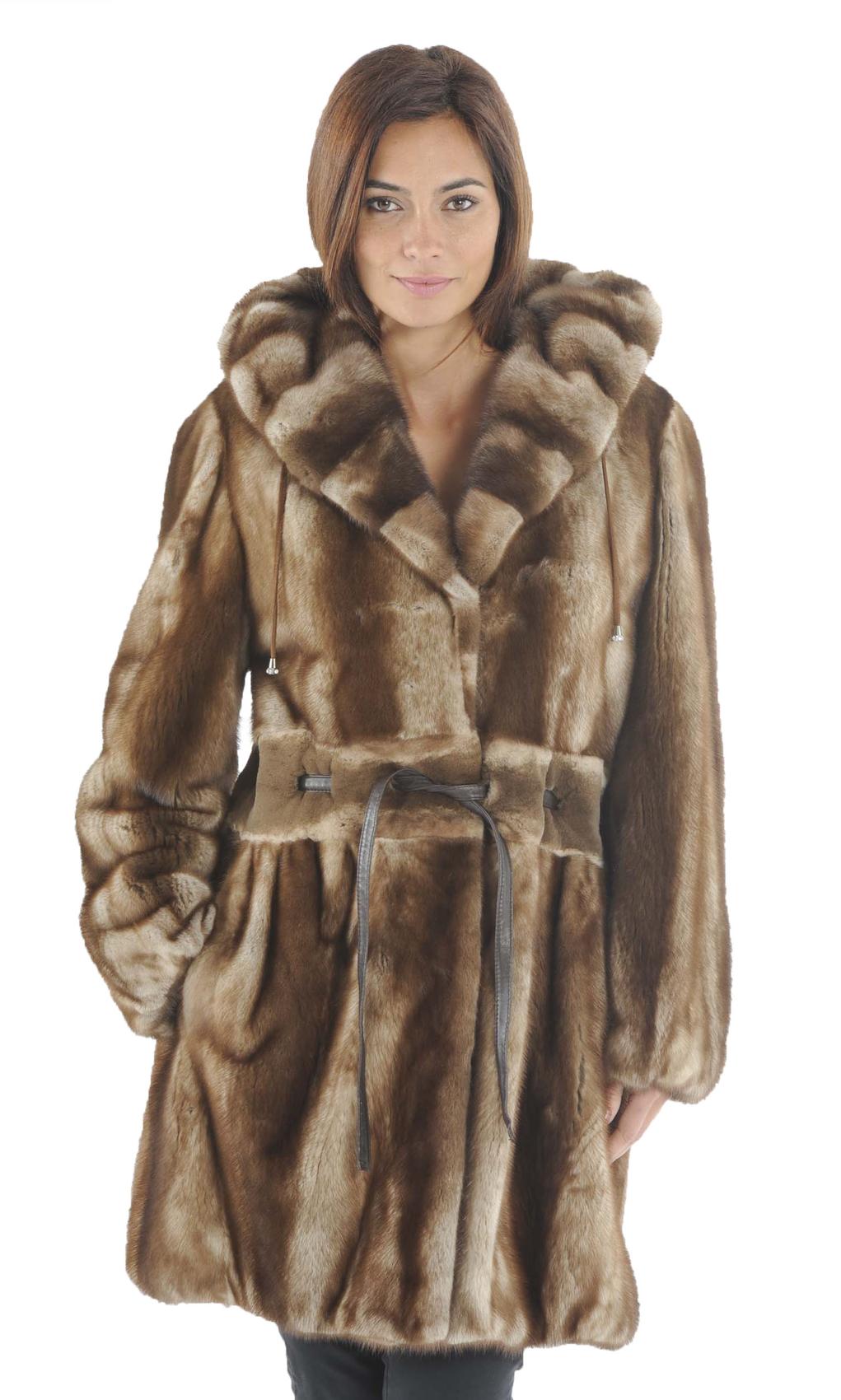 manteau femme vison