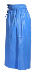 Vêtement en cuir Robes & jupes cuir bleu
