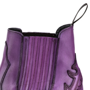 Vêtement en cuir Santiags femme violet