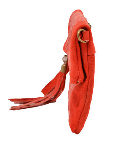 Vêtement en cuir Maroquinerie femme rouge