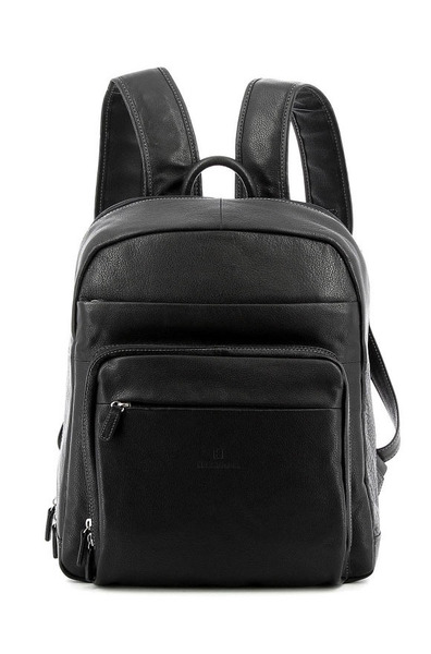 Men s leather bags HEXAGONA of leather 461351 marron Brown
