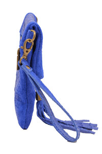 Vêtement en cuir Maroquinerie femme bleu