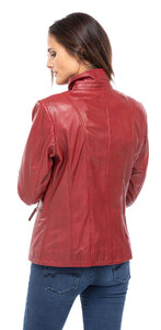 Vêtement en cuir Vestes cuir rouge