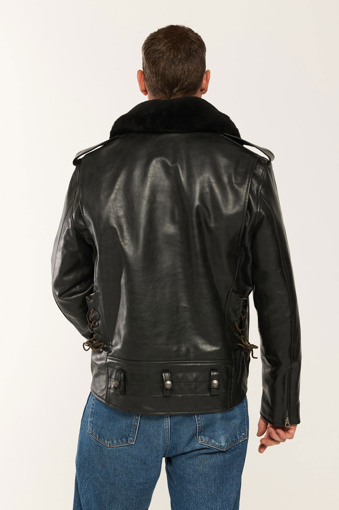 Vêtement en cuir Blousons cuir noir
